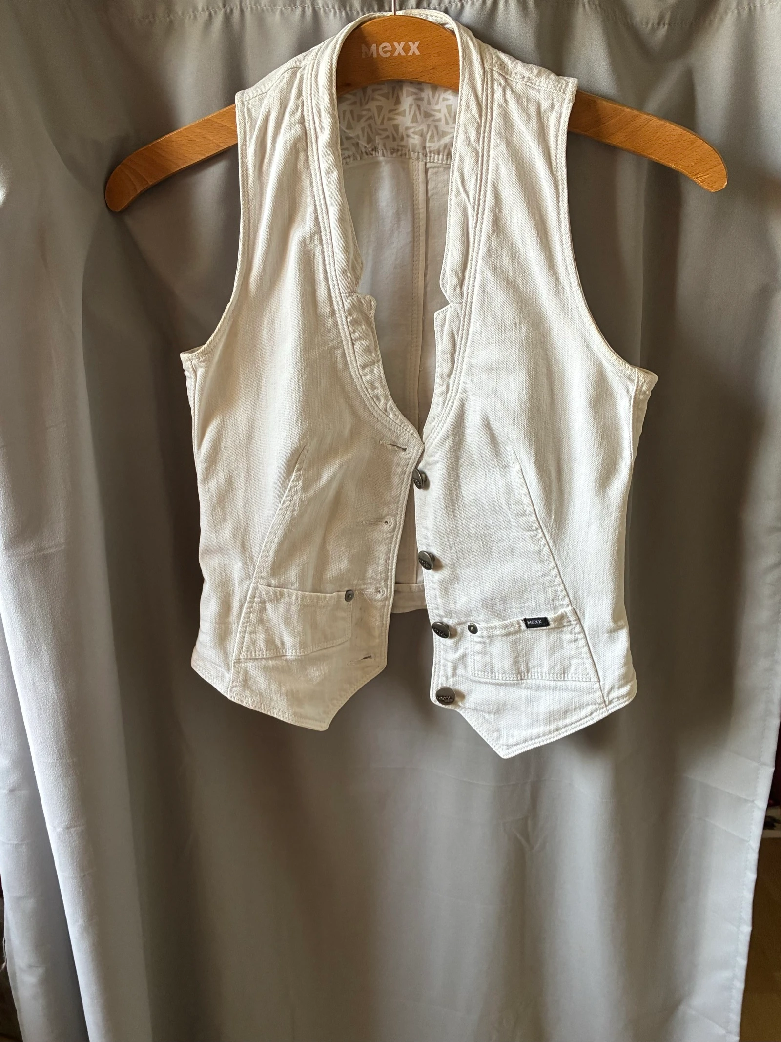 Veste jeans sem mangas feminina 32 – photo 3